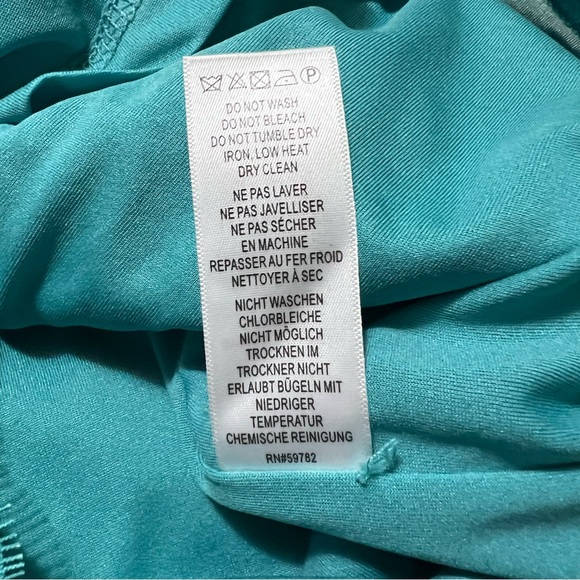 Adrianna Papell Turquoise Lace Cocktail Dress 4 - Picture 7 of 12